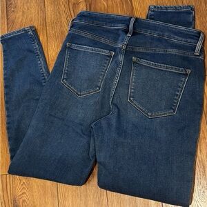Old Navy Women's Dark Blue built in Warm Skinny Jeans